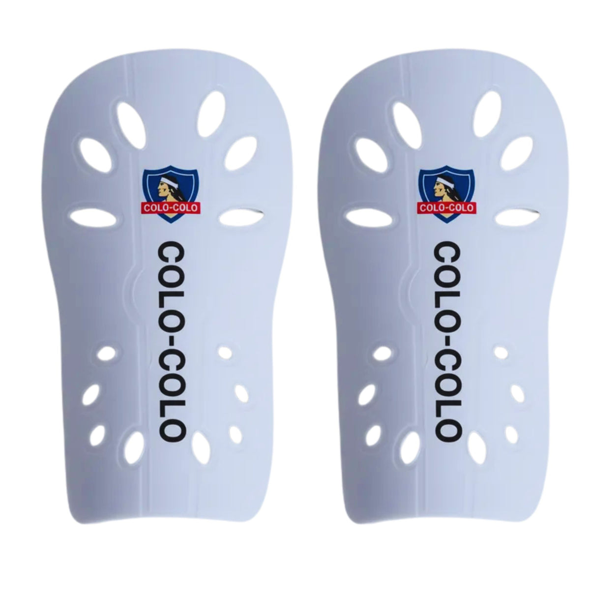 Canilleras de Fútbol Infantil Olymphus Colo-Colo Oficial - Blanco / S