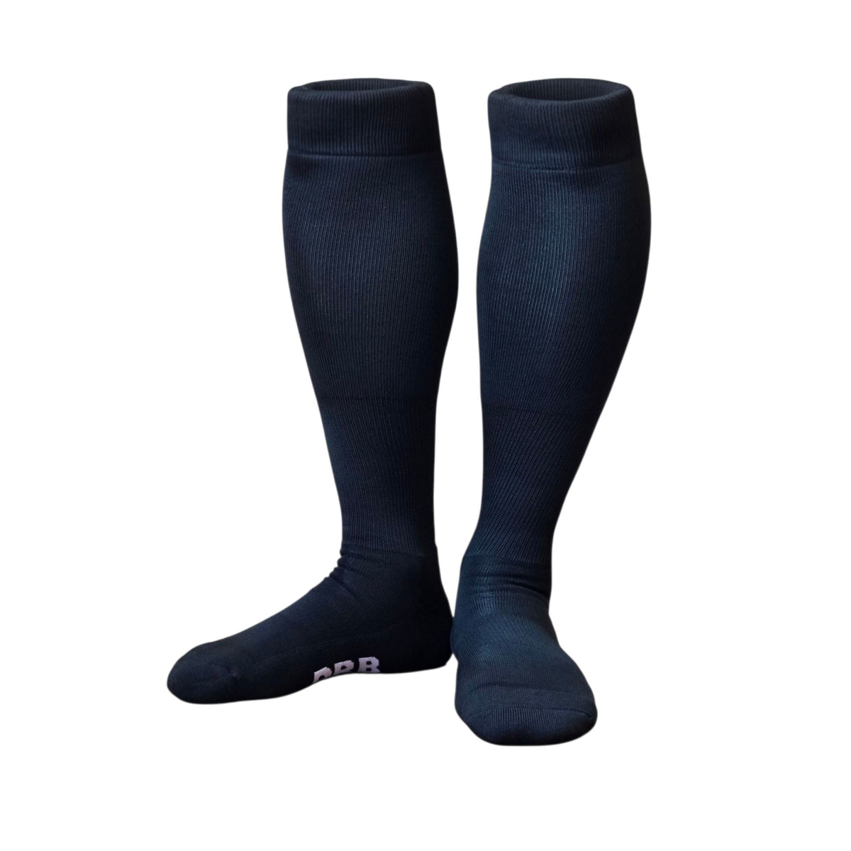 Medias de Fútbol Niño DRB Acolchadas Talla 28-34 - Negro