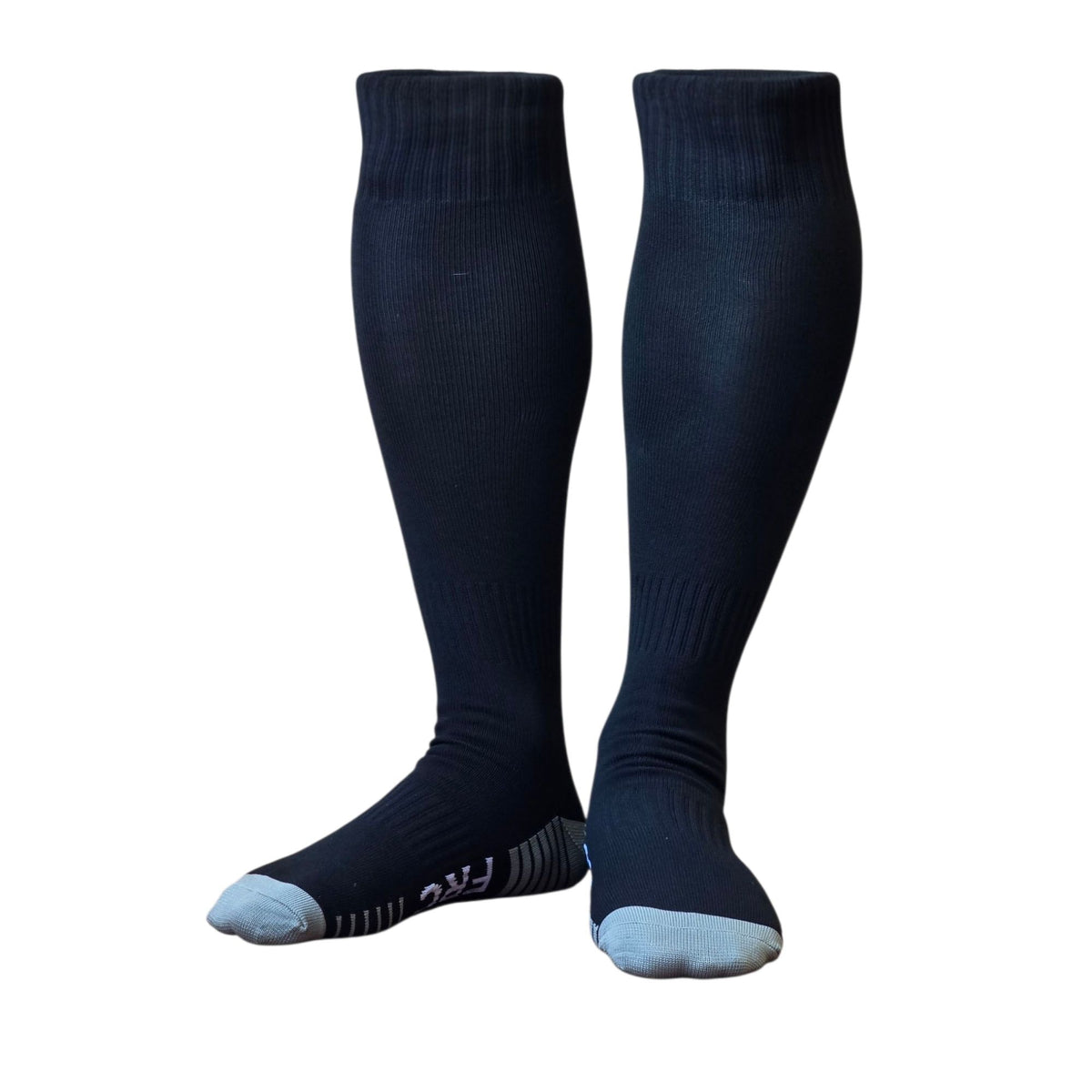Medias de Fútbol Adulto Force Talla 39-43 con Refuerzo - Negro
