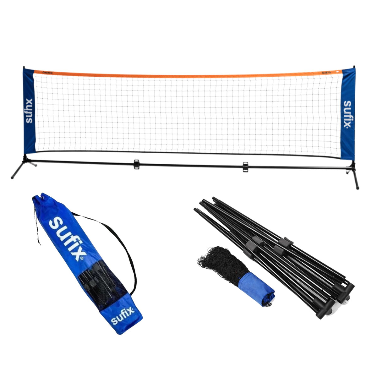 Red Portátil Fútbol Tenis y Bádminton Sufix 3 m con Bolso